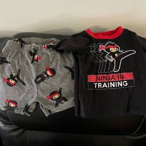 Baby 6-9 month pajama shirt set